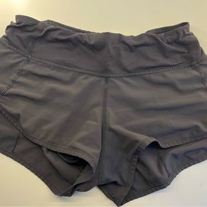 lululemon speed up shorts black in 2.5 inches